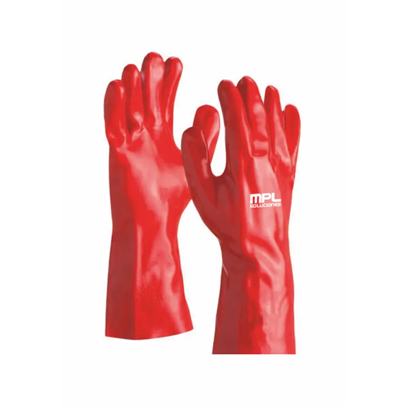 Guante GPVCR35CM fabricado en PVC rojo 35 CMS.